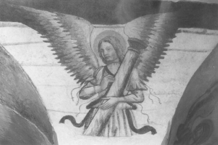 angelo (dipinto, frammento) - ambito veneto (sec. XIV)