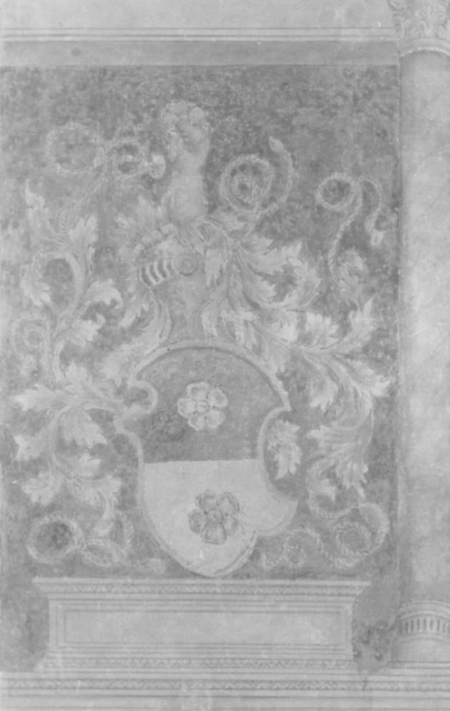 stemma/ Cornice architettonica (dipinto, ciclo) - ambito veneto (secc. XV/ XVI)
