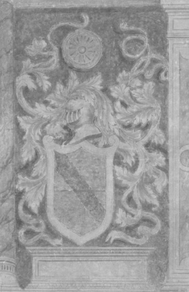 stemma/ Cornice architettonica (dipinto) - ambito veneto (secc. XV/ XVI)