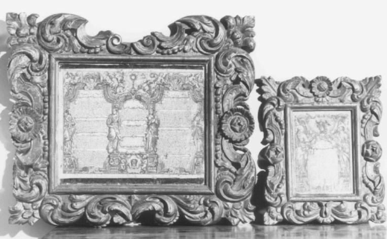 Foglie d'acanto/ motivi floreali (cartagloria, serie) - ambito veneto (sec. XVII)