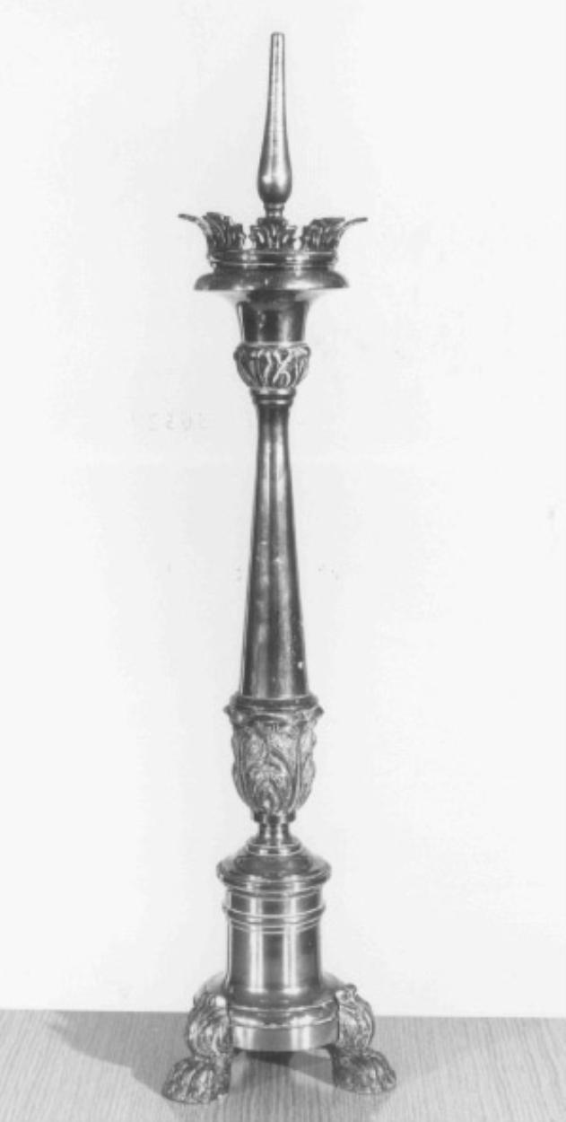 candeliere d'altare, serie - ambito veneto (inizio sec. XX)