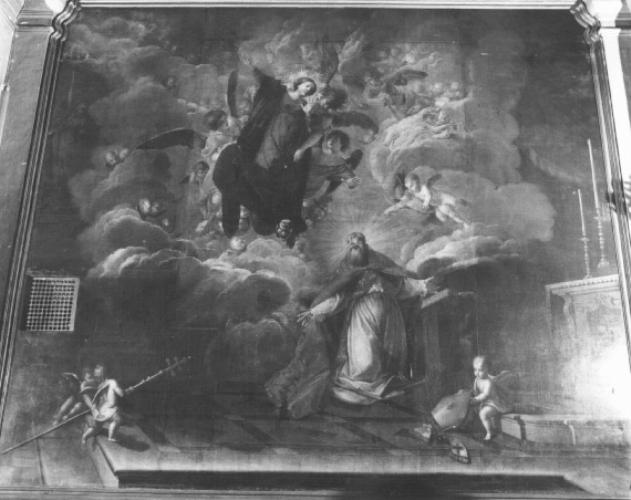 Madonna e S. Tomaso Cantuariense (dipinto) di Zannoni Francesco, Liberi Pietro (secc. XVII/ XVIII)