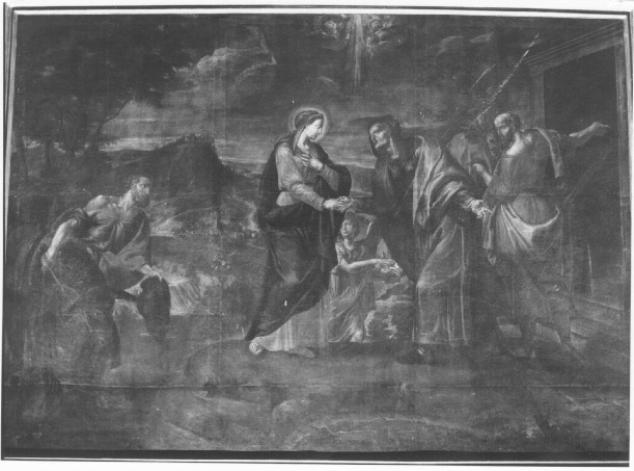 La visitazione (dipinto) di Cromer Giovanni Battista (sec. XVIII)