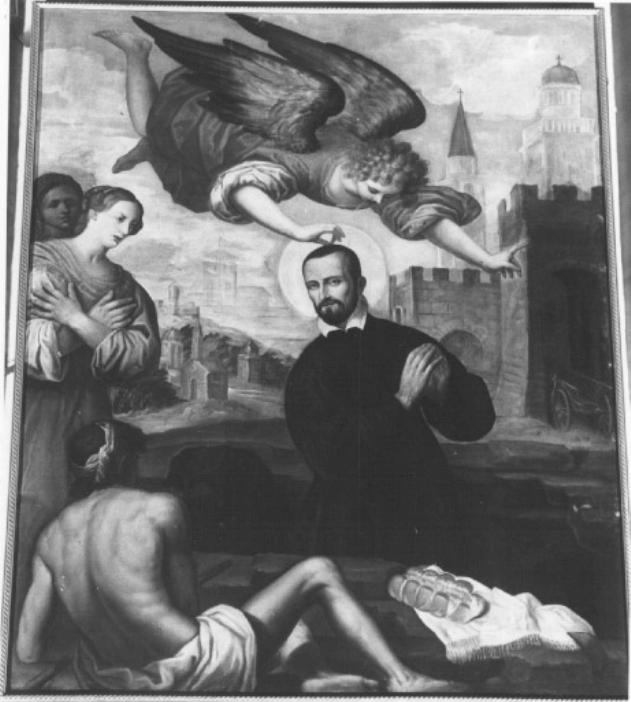 Episodio della vita di S.Filippo (dipinto) di Pellizzari Giovanni Battista (prima metà sec. XVII)
