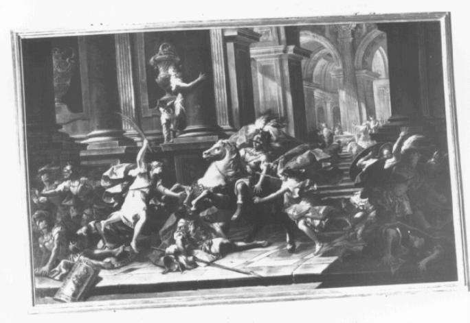 cacciata di Eliodoro dal tempio (dipinto) di Diziani Gaspare (sec. XVIII)