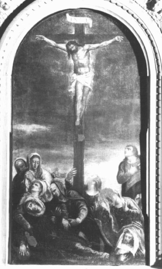 crocifissione (dipinto) - ambito Italia settentrionale (seconda metà sec. XVI)