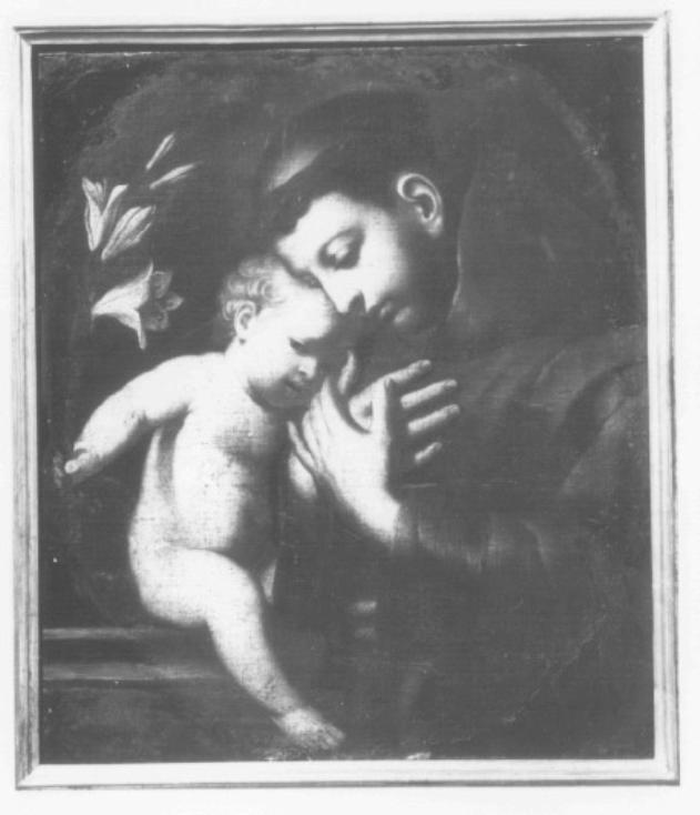 Sant'Antonio da Padova con Gesù Bambino (dipinto) - ambito veneto (inizio sec. XVIII)
