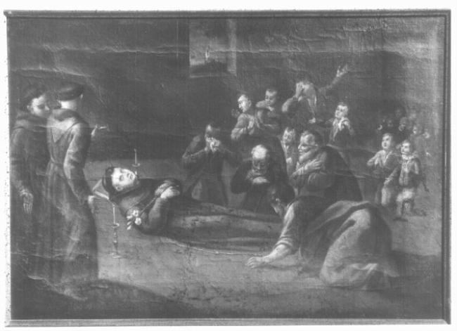 morte di Sant'Antonio da Padova (dipinto) - ambito veneto (fine/inizio secc. XVII/ XVIII)