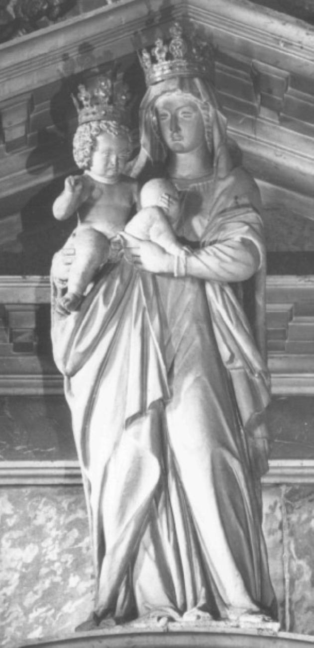 Madonna con Bambino (statua) di Allio Matteo (attribuito) - ambito lombardo (sec. XVII)
