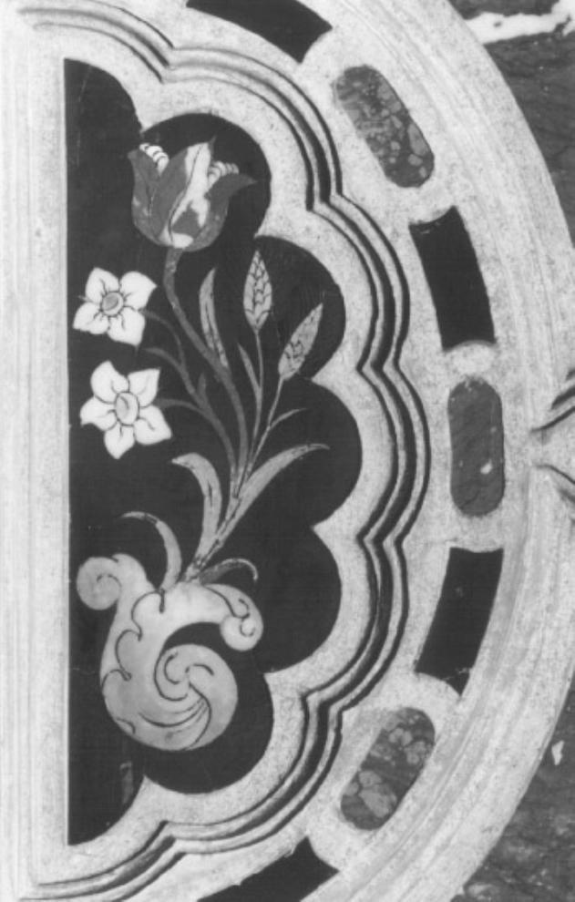 fiori e spighe (decorazione, serie) - ambito veneto (sec. XVIII)