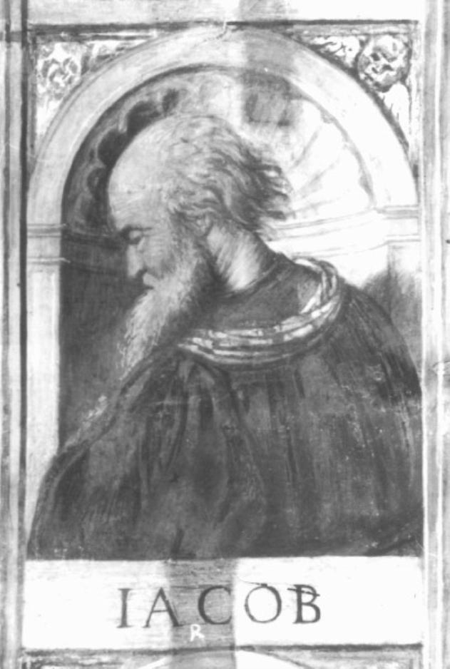 profeta Iacob (dipinto) di Tessari Girolamo detto Girolamo Dal Santo (sec. XVI)