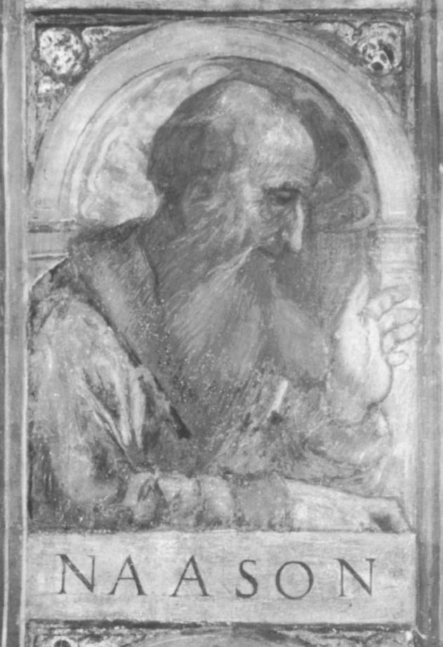 profeta Naason (dipinto) di Tessari Girolamo detto Girolamo Dal Santo (sec. XVI)