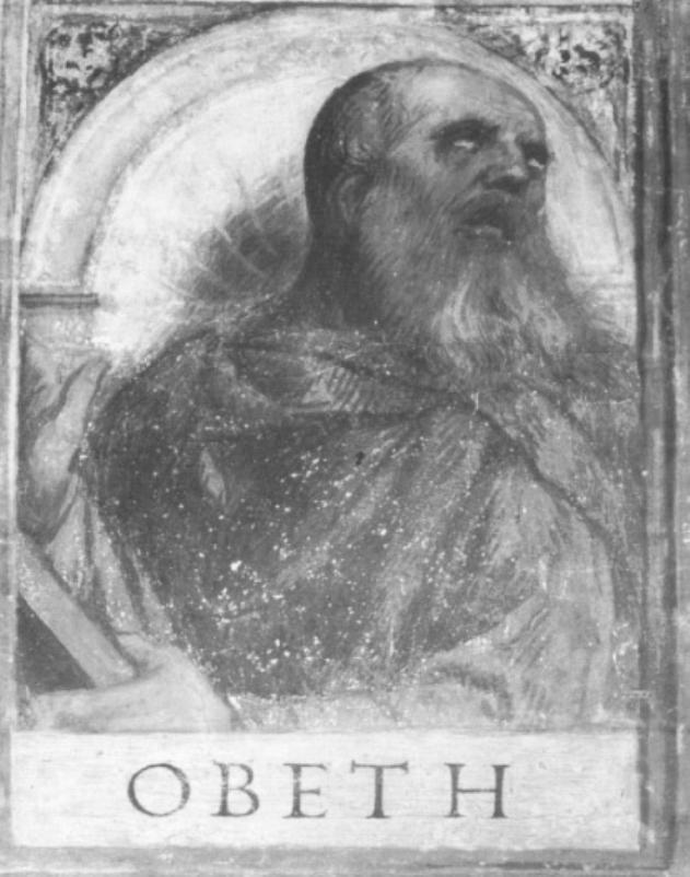 profeta Obeth (dipinto) di Tessari Girolamo detto Girolamo Dal Santo (sec. XVI)