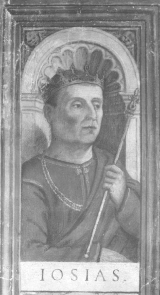 Re Iosias (dipinto) di Tessari Girolamo detto Girolamo Dal Santo (sec. XVI)