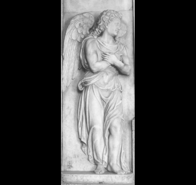 angelo adorante (rilievo) - ambito veneto (sec. XVI)