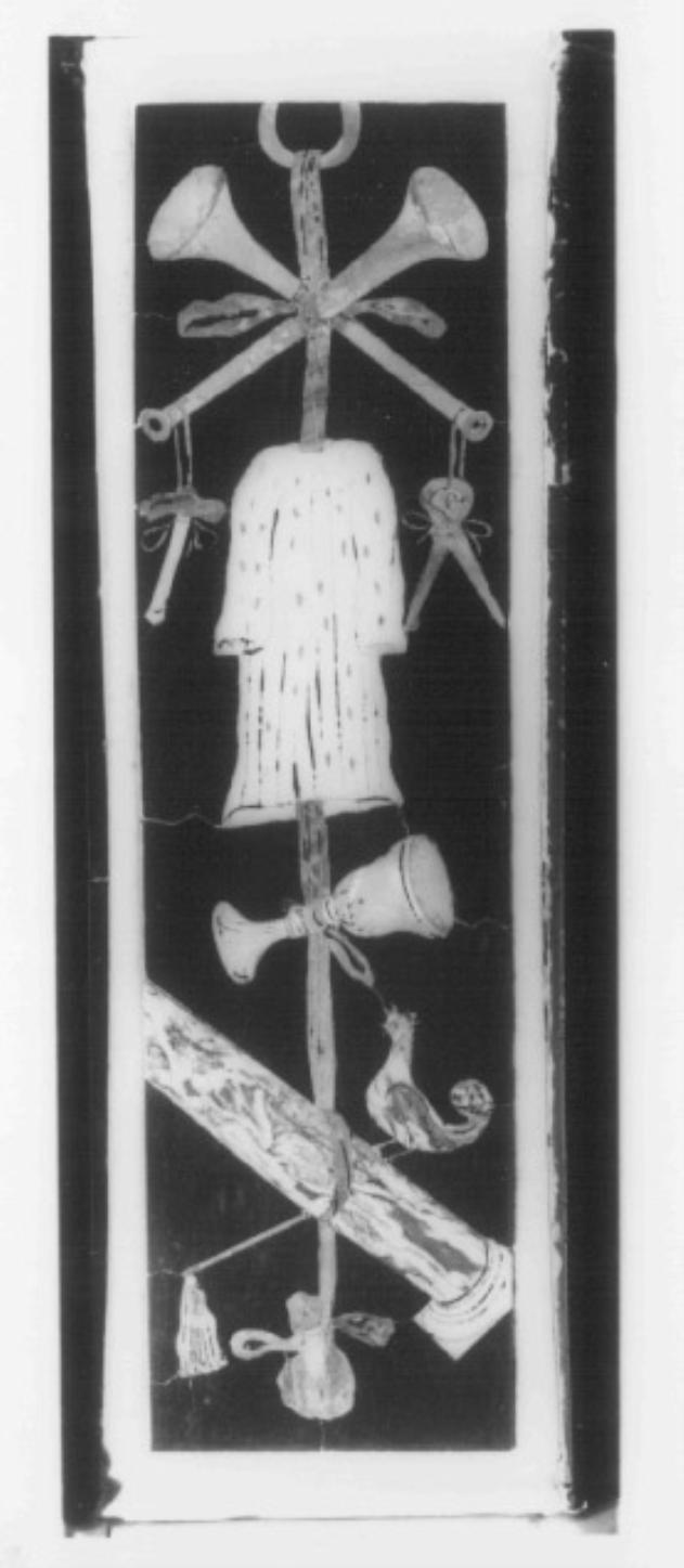 simboli della passione (decorazione a intarsio) di Fasolato Agostino (sec. XVIII)