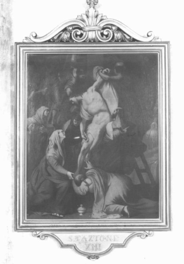 stazione XIII: Gesù deposto dalla croce (dipinto) - ambito padovano (inizio sec. XX)