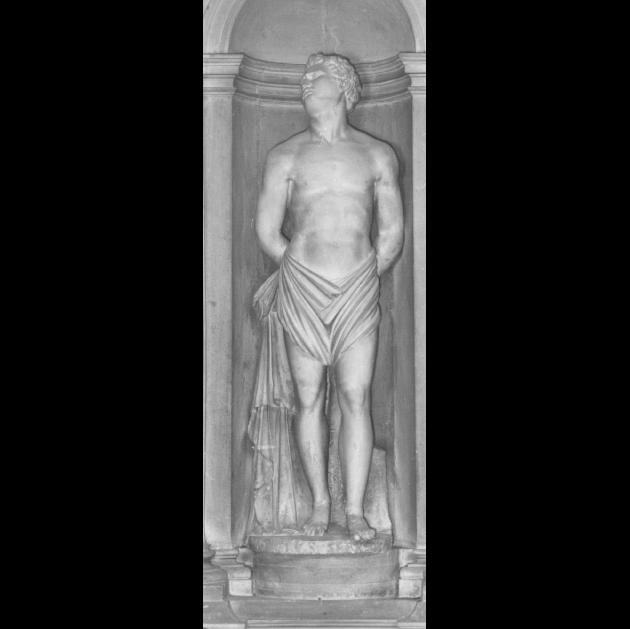 San Sebastiano (scultura) di Zoppo Agostino Detto Zoppo Padovano - ambito veneto (sec. XVI)