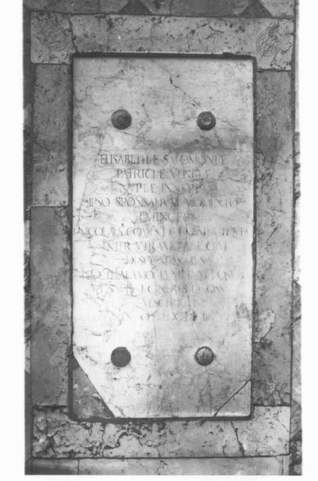 lastra tombale - ambito veneto (sec. XVII)