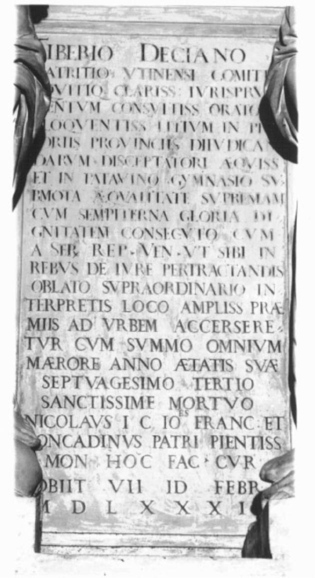 lapide di Segala Francesco (sec. XVI)