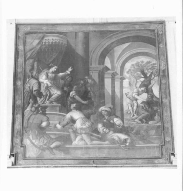 Elia svegliato dall'angelo si salva dalla persecuzione di Jezabele (dipinto) - ambito veneto (sec. XVII)