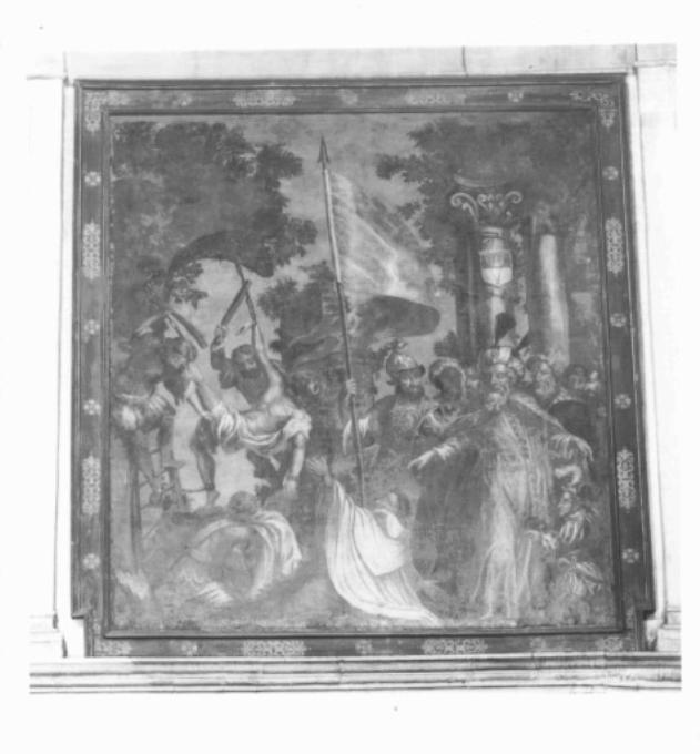 Corosmaniani che trucidano i carmelitani di Palestina (dipinto) - ambito veneto (sec. XVII)