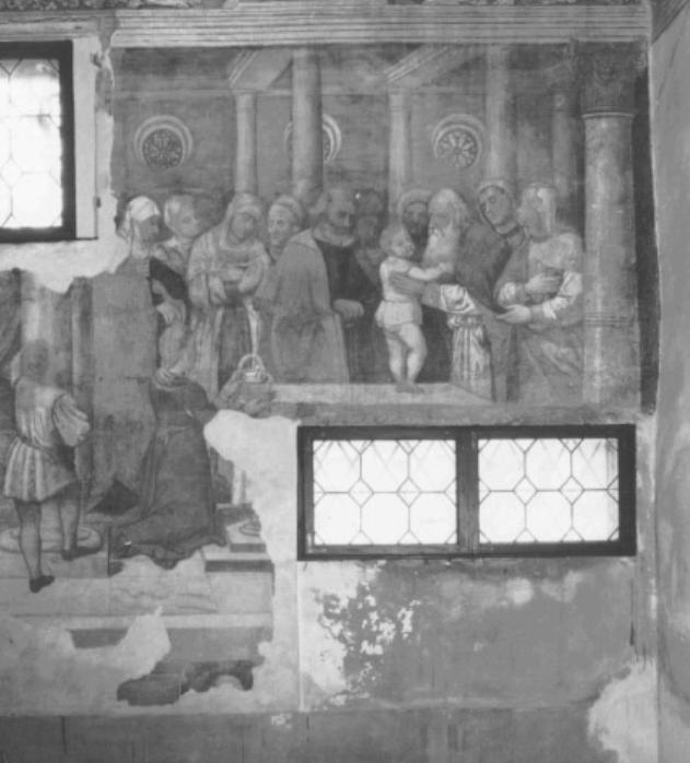presentazione di Gesù al tempio (dipinto) di Tessari Girolamo detto Girolamo Dal Santo (e aiuti) - ambito padovano (sec. XVI)