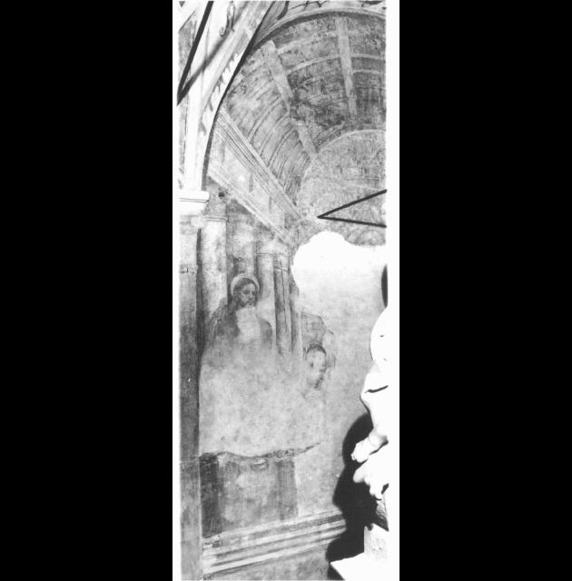 Cristo/ San Girolamo/ architetture (dipinto) di Tessari Girolamo detto Girolamo Dal Santo (e aiuti) - ambito padovano (sec. XVI)