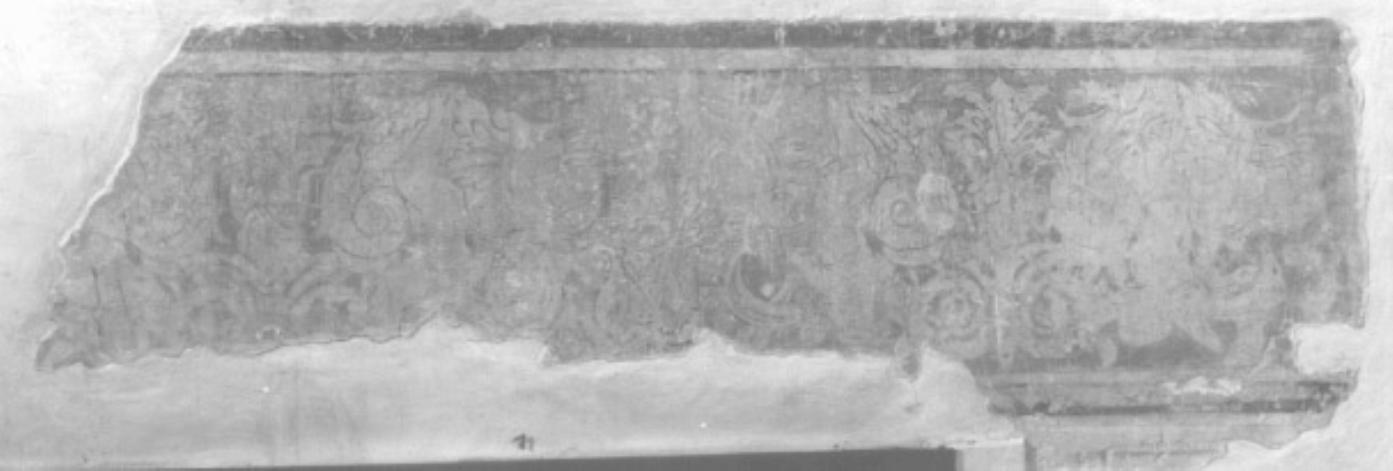 motivi fitomorfi a trafori (decorazione pittorica, frammento) - ambito veneto (secc. XV/ XVI)