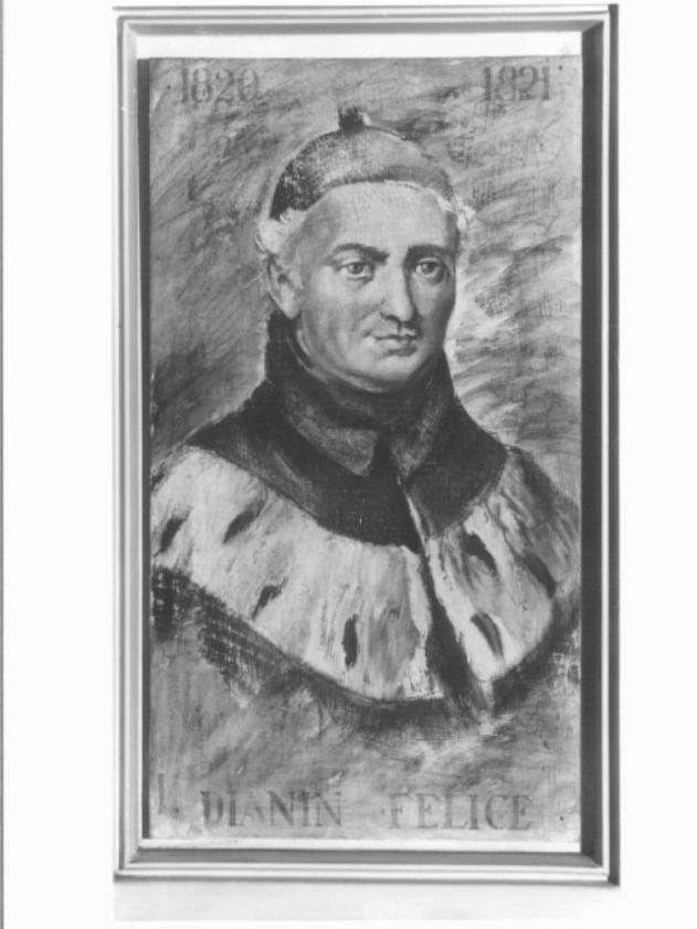 ritratto del rettore Felice Dianin (dipinto) di Pisani Angelo (sec. XX)