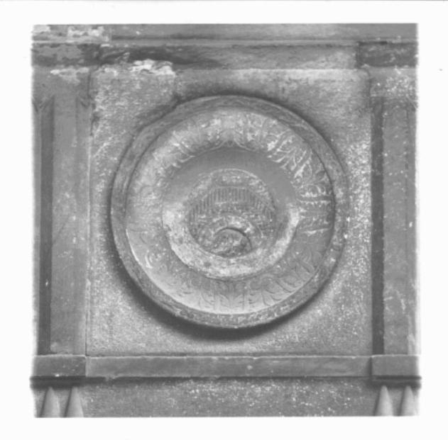 stemma gentilizio della famiglia Da Ponte (rilievo) - ambito veneto (sec. XVI)