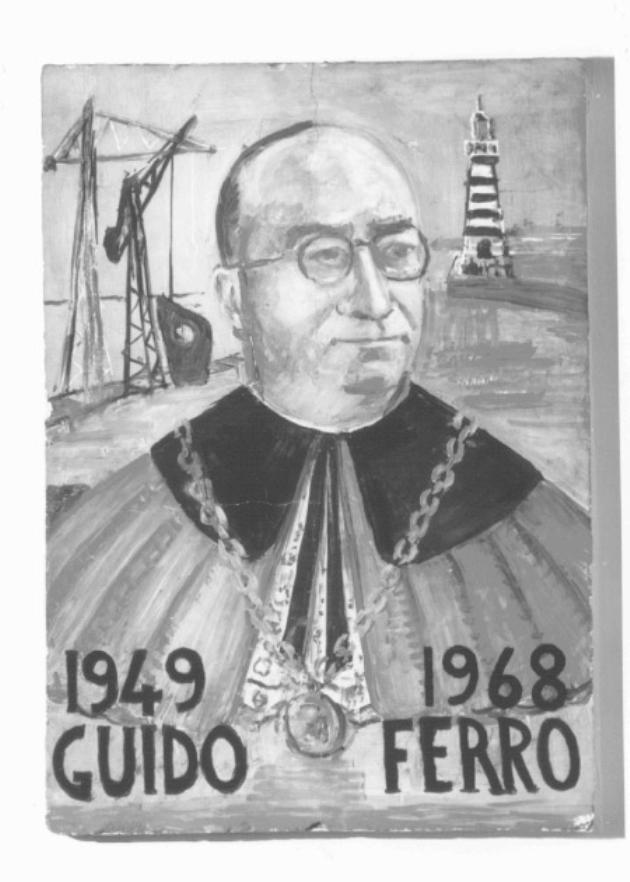 ritratto del rettore Guido Ferro (dipinto) di Santomaso Giuseppe Detto Bepi Sanso (sec. XX)