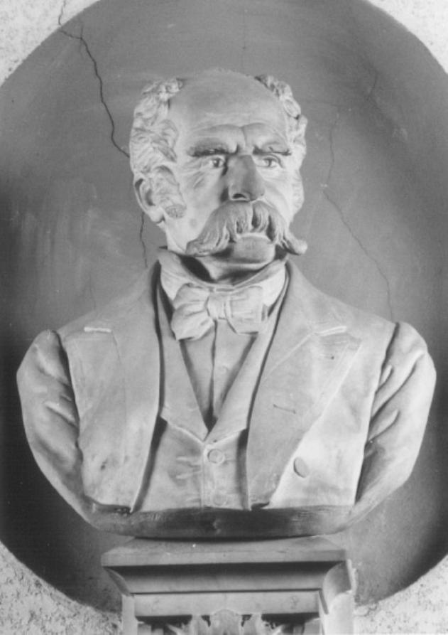 busto ritratto di Gustavo Bucchia (scultura) di Sanavio Natale (sec. XIX)