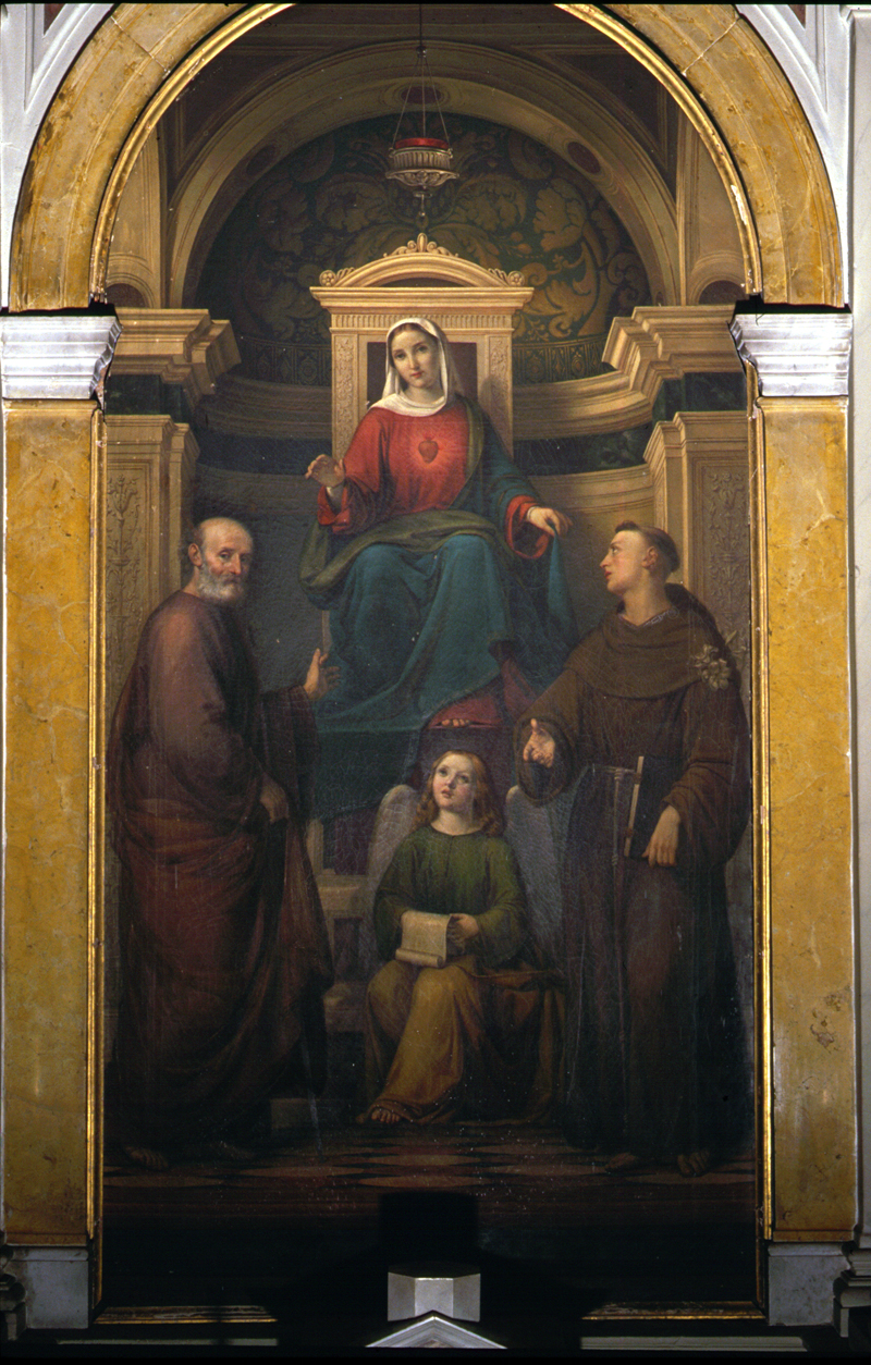 Sacro Cuore di Maria (dipinto) di Revera Alessandro (attribuito) - ambito veneto (sec. XIX)