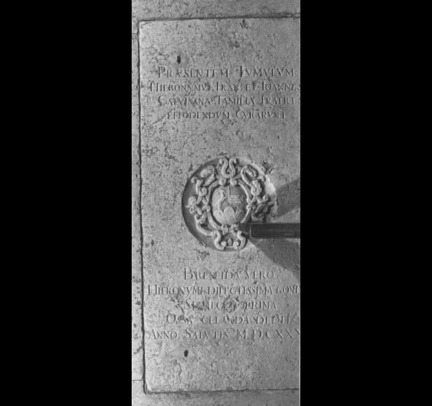 lapide tombale - ambito veneto (sec. XVII)