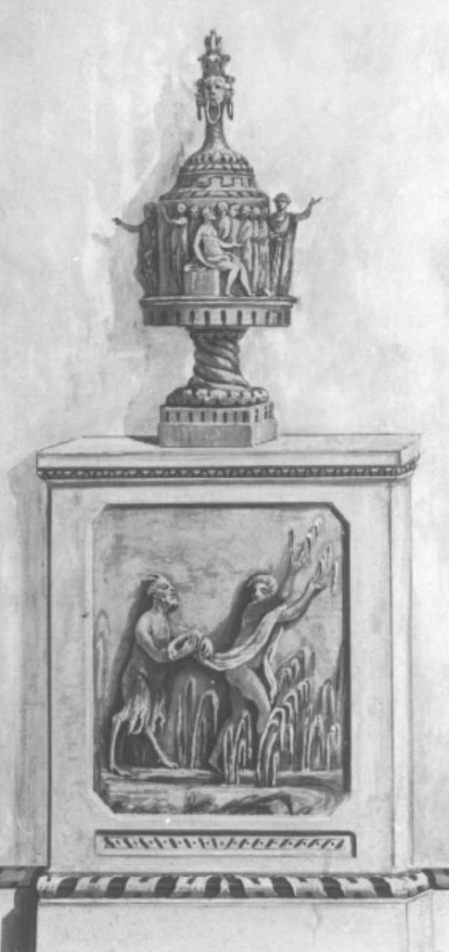 Pan e siringa (dipinto) di De Boni Sebastiano (attribuito) (sec. XIX)