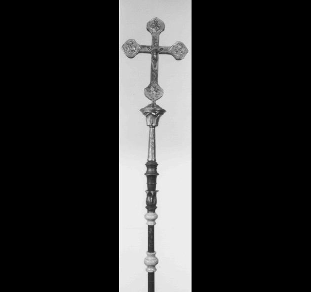 croce processionale - manifattura feltrina (fine/inizio secc. XIX/ XX)