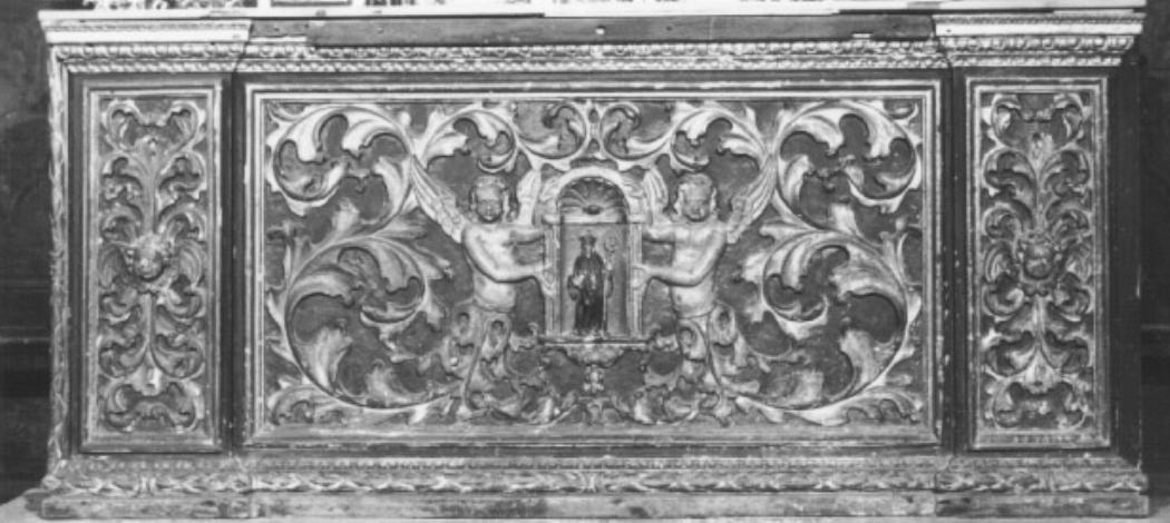 San Benedetto tra angeli (paliotto) - ambito veneto (secc. XVII/ XVIII)