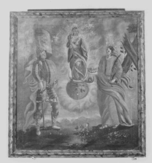Madonna Immacolata tra San Vitale e Santa Corona (dipinto) di Dal Pozzo Paolo - ambito bellunese (prima metà sec. XVII)