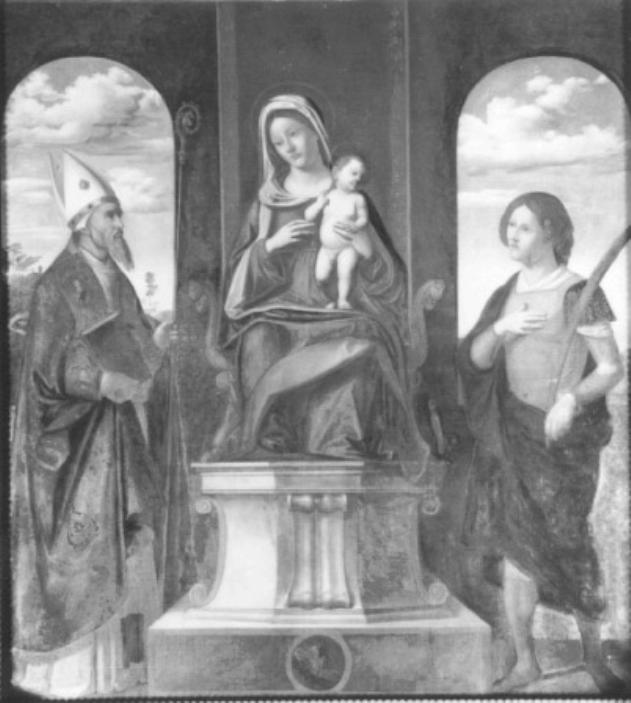 Madonna con Bambino; San Dionisio; Sant'Eleuterio (dipinto) - ambito veneto (fine/inizio secc. XIX/ XX)