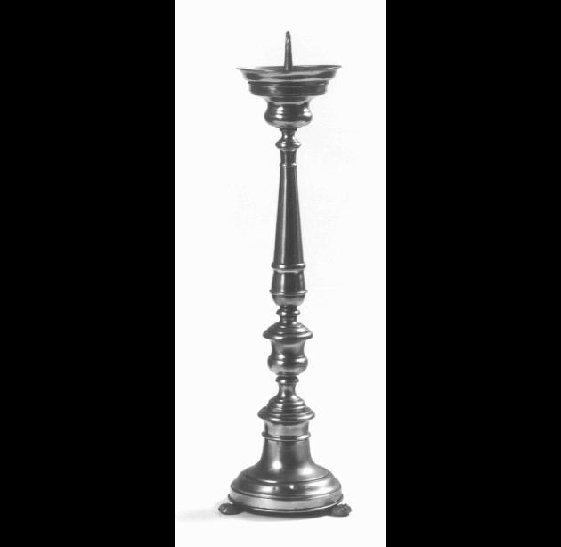 candeliere d'altare - produzione veneta (seconda metà sec. XIX)
