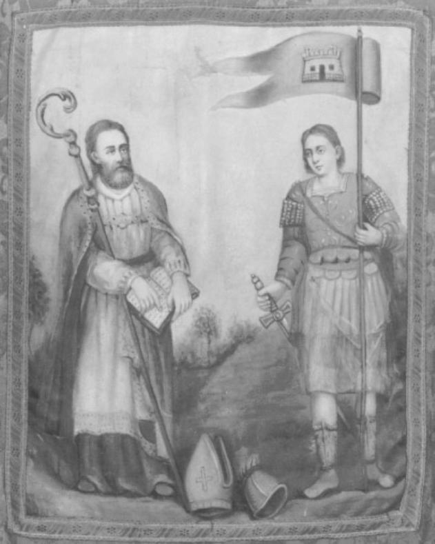 San Nicolò e San Vittore (dipinto) - ambito veneto (secc. XIX/ XX)