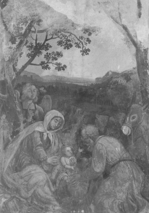 Fuga in Egitto (dipinto) di Moech Girolamo (sec. XIX)