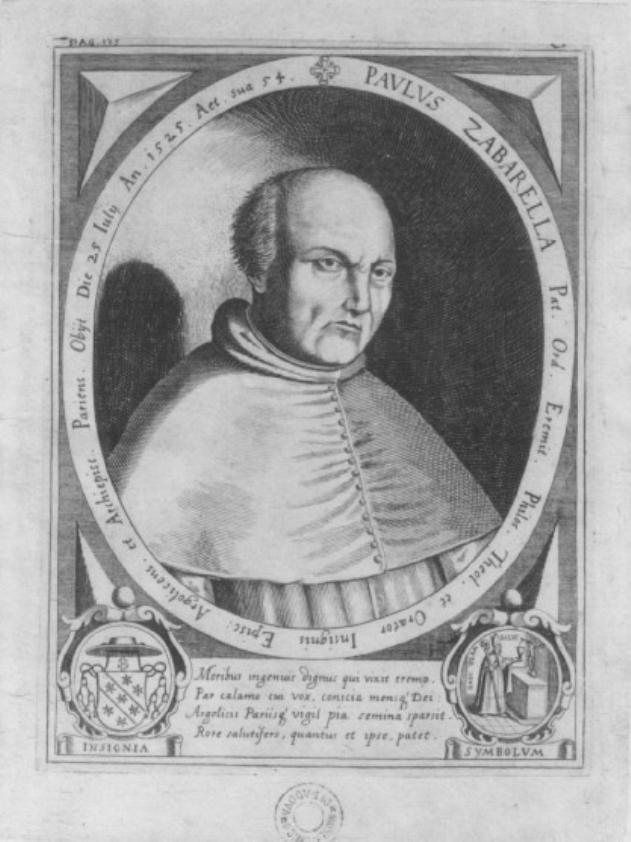 ritratto di Paolo Zabarella (stampa smarginata) - ambito veneto (sec. XVII)