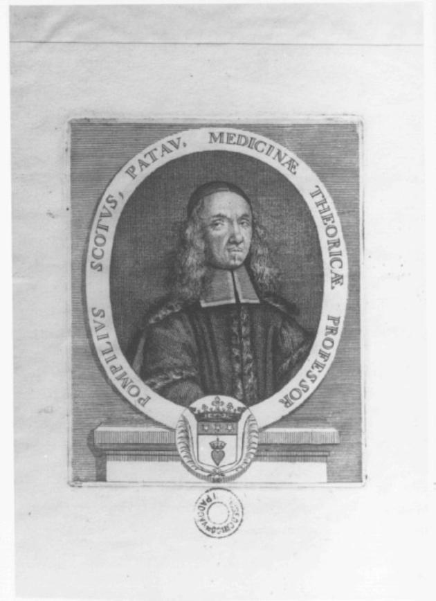 ritratto di Pompilio Scoto professore (stampa) - ambito veneto (sec. XVIII)