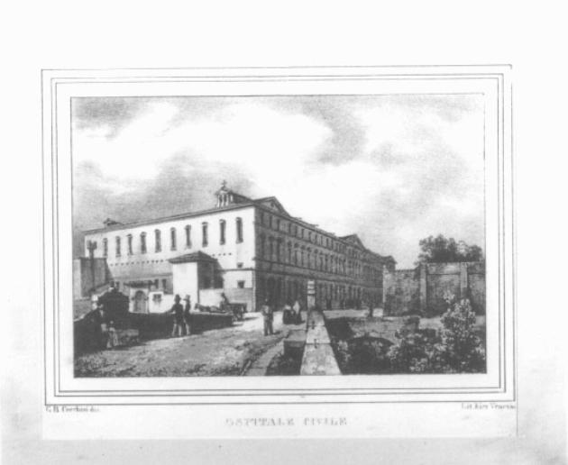 veduta dell'Ospedale Civile di Padova (stampa) - ambito veneto (sec. XIX)