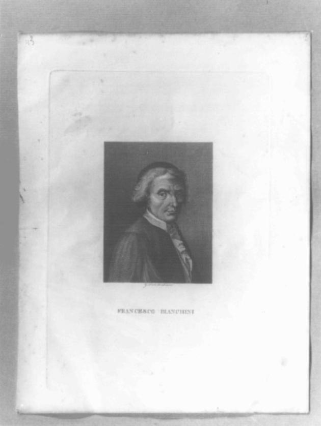 ritratto di Francesco Bianchini (stampa) - ambito veneto (sec. XIX)