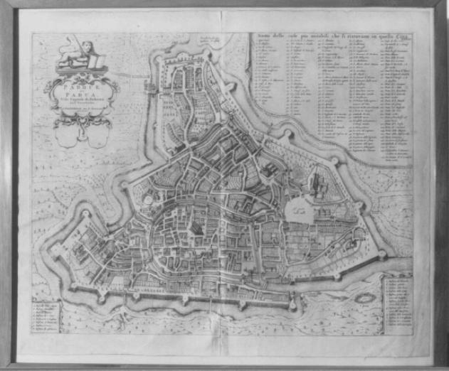 Pianta della città di Padova (stampa) - ambito veneto (sec. XVIII)