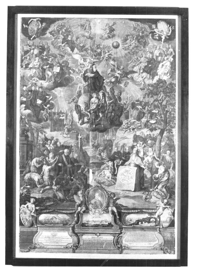 gloria di santi (stampa) - ambito veneto (sec. XIX)