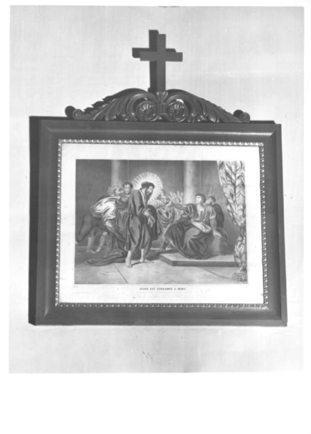 stazione I: Gesù condannato a morte (stampa) - ambito francese (prima metà sec. XIX)